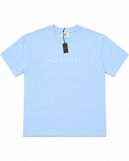 MARQUIS Black Organic Cotton Tee – Signature Expertly Sewn at Center