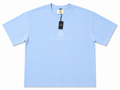 MARQUIS Organic Cotton Tee – Precision Center Stitch Signature