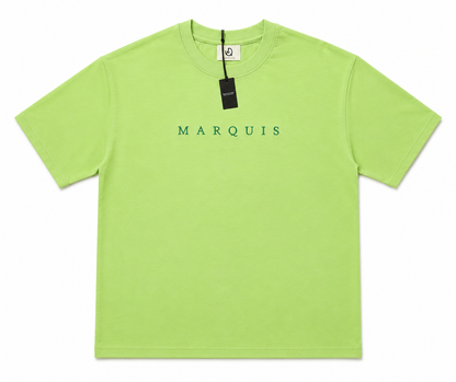MARQUIS Black Organic Cotton Tee – Signature Expertly Sewn at Center