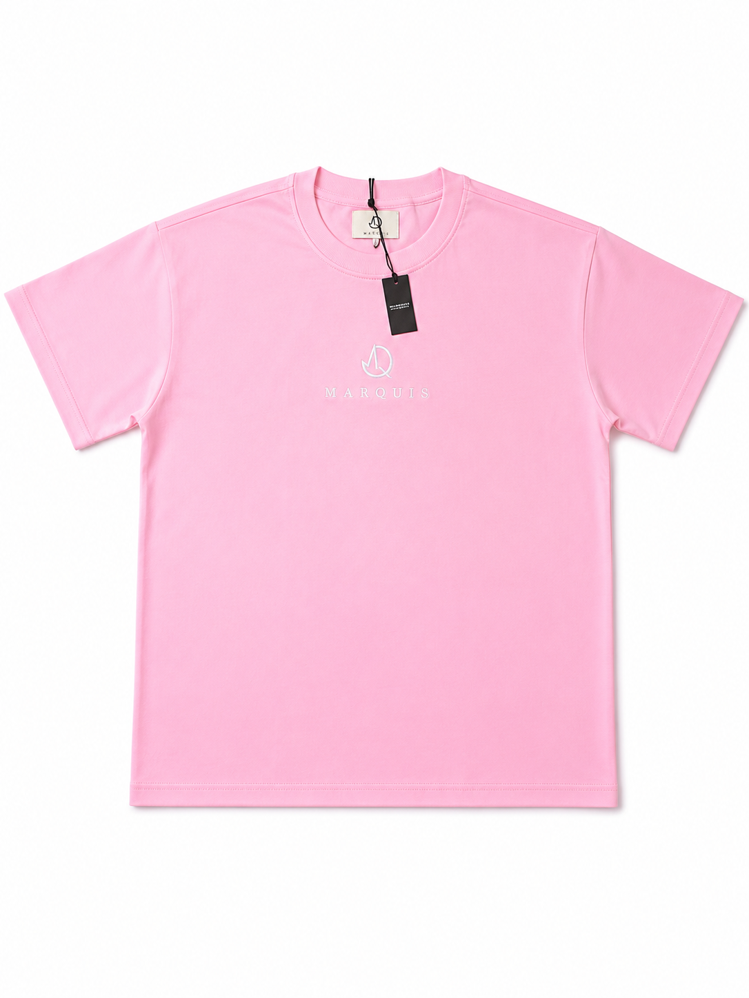 MARQUIS Organic Cotton Tee – Precision Center Stitch Signature