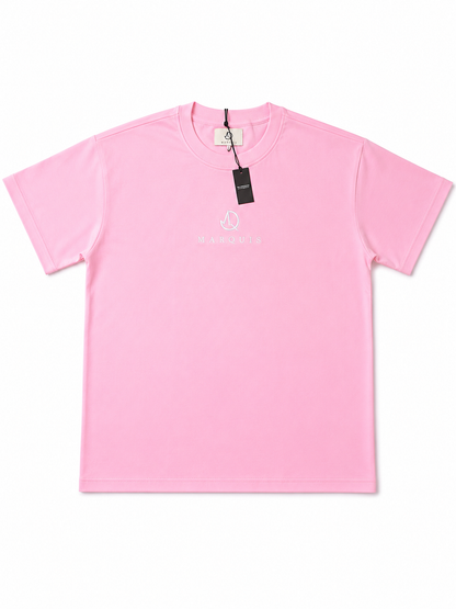 MARQUIS Organic Cotton Tee – Precision Center Stitch Signature