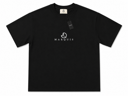 MARQUIS Organic Cotton Tee – Precision Center Stitch Signature